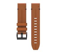 JUANZD Correa de reloj de cuero de 22 mm compatible con Garmin Forerunner 955 Solar 945 LTE 745 935 Correa de reloj inteligente Accesorios de pulsera(Bruin,QuickFit 22mm)