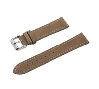 JUANZD Correa de reloj de cuero suave, correa de reloj Retro hecha a mano, barra de resorte de liberación rápida, 18mm, 19mm, 20mm y 22mm(Khaki,20mm)