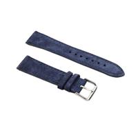 JUANZD Correa de reloj de gamuza de cuero, correa de reloj Retro de cuero, 18mm, 19mm, 20mm, 22mm, accesorios for reloj gris y azul(Blue,22mm)