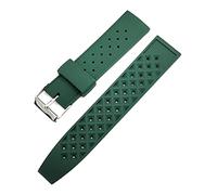 JUANZD Correa de reloj de goma de estilo TROPICAL clásico, correa de reloj de 20mm y 22mm Compatible con correa de pulsera de reloj de repuesto Oris(Groen,20mm)