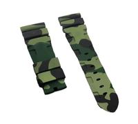 JUANZD Correa de reloj de goma de silicona colorida de camuflaje de 24 mm y 26 mm Reemplazar compatible con Panera- Correa de reloj Correa de reloj impermeable Herramientas gratuitas(Green camo,24mm B