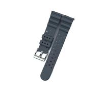 JUANZD Correa de reloj de goma de silicona de grado 20mm 22mm Compatible con Omega nueva correa de reloj de liberación rápida pulsera impermeable de buceo(Grijs,22mm)