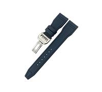JUANZD Correa de reloj de nylon de cuero de cuero de piel de ternero de 20/12/22 mm compatible con IWC Piloto Spitfire Mark18 Portofino Top IW3777 Correa de reloj(6,22mm)