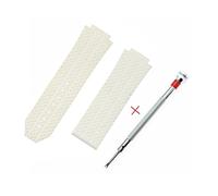 JUANZD Correa de reloj de silicona de 24 mm, 25 mm, 26 mm, 27 mm, compatible con Big Bang Classic Fusion Series, correa antideslizante, correa de reloj, pulsera(White With Tools,18x24x22mm)