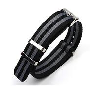 JUANZD Correa de reloj deportiva NATO ZULU de lona de nailon de 20 mm compatible con 007 compatible con correa de reloj Omega Seamaster 300 con hebilla de pasador(Strap 6)