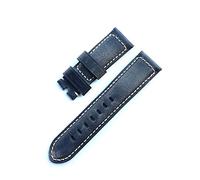 JUANZD Correa de reloj hecha a mano retro de 22 mm, 24 mm, 26 mm, color gris ahumado, de cuero Crazy Horse, reemplazable, compatible con PAM Panera, correa de reloj(Without buckle,26mm)