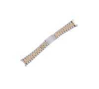 JUANZD Correa de reloj Jubilee de acero inoxidable 316L de 2 tonos dorado de 17 mm, 18 mm, 19 mm y 20 mm compatible con reloj Seiko5(18mm)