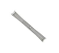 JUANZD Correa de reloj Jubilee de acero inoxidable de 21 mm compatible con Datejust II 2 de 41 o 41 mm con extremo sólido de acero inoxidable(20MM_NO LOGO)