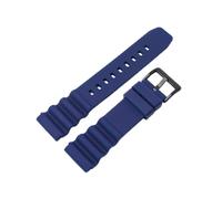 JUANZD Correa de silicona Compatible con MARINE MASTER SKX007 SRP777J1 CITIZEN 20mm 22mm deporte de buceo pulsera impermeable pulsera de reloj(Royal-black buckle,22mm)