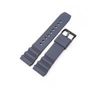 JUANZD Correa de silicona Compatible con MARINE MASTER SKX007 SRP777J1 CITIZEN 20mm 22mm deporte de buceo pulsera impermeable pulsera de reloj(Grey-black buckle,20mm)