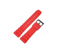 JUANZD Correa de silicona Compatible con MARINE MASTER SKX007 SRP777J1 CITIZEN 20mm 22mm deporte de buceo pulsera impermeable pulsera de reloj(Red-black buckle,22mm)