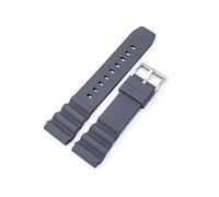 JUANZD Correa de silicona de 20mm y 22mm Compatible con SKX007 SRP777J1 CITIZEN, pulsera deportiva impermeable for buceo, pulsera de reloj inteligente(Gray silver buckle,22mm)