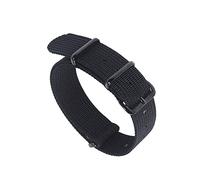 JUANZD Correas de nylon 20 mm 22 mm Textura Banda de reloj de nylon OTAN Corteta Strapa Reloj Strap Ann Buckle OTAN BANDA DE VISTA(D,20mm)