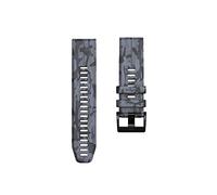 JUANZD Correas de reloj de 22 mm compatibles con Garmin Descent G1 Solar/D2 Mach 1/Descent Mk2 MK2i Correa de silicona con camuflaje Accesorios de pulsera(Grijs,7X (51mm))