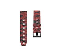JUANZD Correas de reloj de 22 mm compatibles con Garmin Descent G1 Solar/D2 Mach 1/Descent Mk2 MK2i Correa de silicona con camuflaje Accesorios de pulsera(Rosso,QuickFit 22mm)