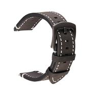 JUANZD Correas de reloj de lanzamiento rápido de cuero vintage hecho a mano 18 mm 20 mm 22 mm 24 mm reemplazar la banda for hombres de la pulsera(Schwarz,22mm)