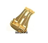 JUANZD Correas de reloj de silicona de goma de 20 mm, 22 mm, 19 mm y 21 mm con extremo curvo compatibles con relojes Omega AT150 SeaMaster 007 compatibles con correas de reloj de marca(Gold clasp,22mm