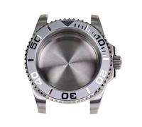 JUANZD Diseño de yate de acero inoxidable plateado con caja de reloj resistente al agua de cristal de zafiro for movimiento automático mecánico Nh35 Nh36(1)