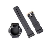 JUANZD Funda de silicona compatible con GW-6900A G-6900B GLX-6900GB GLS-6900 Estuche de resina + Correa compatible con DW6900 Accesorios de bricolaje Protector de pantalla(Black-W)