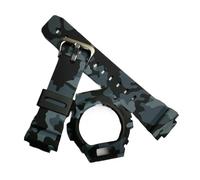 JUANZD Funda de silicona compatible con GW-6900A G-6900B GLX-6900GB GLS-6900 Estuche de resina + Correa compatible con DW6900 Accesorios de bricolaje Protector de pantalla(CamouflageHU-B)