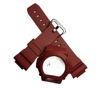 JUANZD Funda de silicona compatible con GW-6900A G-6900B GLX-6900GB GLS-6900 Estuche de resina + Correa compatible con DW6900 Accesorios de bricolaje Protector de pantalla(Red-B)