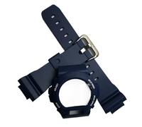 JUANZD Funda de silicona compatible con GW-6900A G-6900B GLX-6900GB GLS-6900 Funda de resina + correa compatible con DW6900 Accesorios de bricolaje Protector de pantalla(Blue-W)