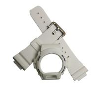 JUANZD Funda de silicona compatible con GW-6900A G-6900B GLX-6900GB GLS-6900 Funda de resina + correa compatible con DW6900 Accesorios de bricolaje Protector de pantalla(White-B)