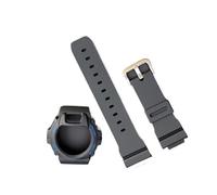 JUANZD Funda de silicona compatible con GW-6900A G-6900B GLX-6900GB GLS-6900 Funda de resina + correa compatible con DW6900 Accesorios de bricolaje Protector de pantalla(Black-U)