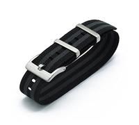 JUANZD Grado Nylon Tropas francesas Bolsa de paracaídas NUEVO NUEVO Cinturón elástico de la OTAN Reloj de reloj Reloj de pulsera 20mm 22mm(Bond,20mm)