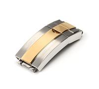 JUANZD Hebilla plegable de acero inoxidable de 18 mm compatible con correa de reloj Submariner Oyster Flex Daytona GMT, cierre desplegable, accesorios(5)