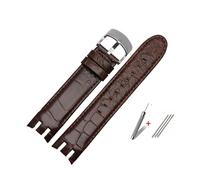 JUANZD La correa de cuero de reloj compatible con MUESTRA DE TELA Muestra de tela YRS403 412 402G Accesorios de la cadena de relojes de la piel de vaca con botones de mariposa 2 1 mm Correa de reloj(C