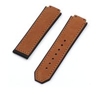 JUANZD Matretería Correa de cuero real Compatible con banda de reloj Hublot 23 * 15 mm 20 mm Bindo de hebilla Ratio de la banda Fusión de la banda de correa(1,4_23X15MM)
