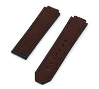 JUANZD Matretería Correa de cuero real Compatible con banda de reloj Hublot 23 * 15 mm 20 mm Bindo de hebilla Ratio de la banda Fusión de la banda de correa(Dark Brown strap,4_23X15MM)