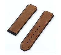 JUANZD Matretería Correa de cuero real Compatible con banda de reloj Hublot 23 * 15 mm 20 mm Bindo de hebilla Ratio de la banda Fusión de la banda de correa(Green strap,7_23X15MM)