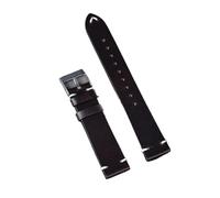 JUANZD Mira la banda compatible con hombres for mujeres Cinturón de reemplazo de la correa de cuero de cuero de cuero de 22 mm de 22 mm(Coffee,20mm)