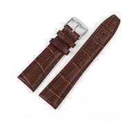 JUANZD Mira las correas de cuero de la banda Mujeres universales Men Cow Wide Store Binst Brazelet Accesorios de reloj 22 mm(Bruin)