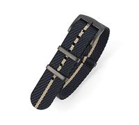 JUANZD Nato Zulu Reloj Correa 20 mm 22 mm Raya Nylon Reloj de reemplazo Pulsera de reemplazo Banda de reloj Compatible con Tudor OTAN Strap(Black navy khaki 2,20mm)