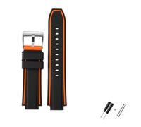 JUANZD Nueva correa de banda for hombres de goma de silicona compatible con brújula de marea electrónica Timex E-Tide T2N720 T2N721 TW2T76300 TW2T76500 T45601 Convexo 16 mm(18)