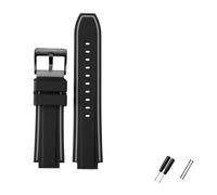 JUANZD Nueva correa de banda for hombres de goma de silicona compatible con brújula de marea electrónica Timex E-Tide T2N720 T2N721 TW2T76300 TW2T76500 T45601 Convexo 16 mm(12)
