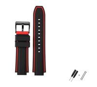 JUANZD Nueva correa de banda for hombres de goma de silicona compatible con brújula de marea electrónica Timex E-Tide T2N720 T2N721 TW2T76300 TW2T76500 T45601 Convexo 16 mm(11)