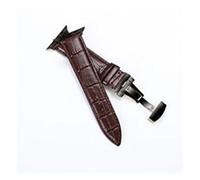 JUANZD Nueva correa de cocodrilo compatible con iWatch Watch 38 mm series de 42 mm Butterfly Butterfly Hebilla Crocodile Correa(6,38mm-40mm)