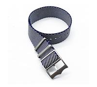 JUANZD Nylon Material Reemplazo de nylon OTAN Bandas de reloj compatibles con Tudors Correa de nylon ajustable(Navy white,22mm)