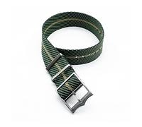 JUANZD Nylon Material Reemplazo de nylon OTAN Bandas de reloj compatibles con Tudors Correa de nylon ajustable(Green khaki,22mm)