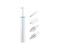 JUANZD Pulidor de dientes eléctrico multifunción, limpieza blanqueadora de dientes, 3 niveles de vibración, elimina las manchas interdentales, 4 cabezales de repuesto, pulido de dientes(Groen)