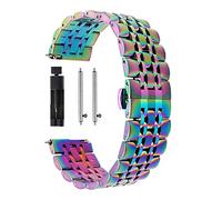 JUANZD Pulsera de acero inoxidable compatible con Galaxy Watch 3 LTE 41 mm 45 mm pulsera compatible con correas Gear Sport/S2 S3 42 mm 46 mm 20 mm 22 mm(Schwarz,Gear S2 Gear Sport)