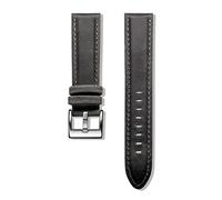 JUANZD Pulsera de bandas de cuero Pulsera rápida de becerro marrón correa de reloj for mujeres 18 20 mm 22 mm(Khaki,18mm)