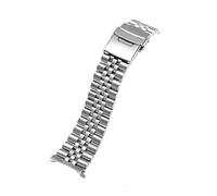 JUANZD Pulsera de reloj compatible con 5 SRPD63K1 SKX007 009 175 173 Cadena de reloj de acero inoxidable macizo Accesorios de reloj Cadena de correa de reloj(Five Beads,20mm Without Logo)