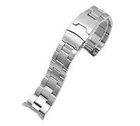 JUANZD Pulsera de reloj compatible con 5 SRPD63K1 SKX007 009 175 173 Cadena de reloj de acero inoxidable macizo Accesorios de reloj Cadena de correa de reloj(Three Beads,22mm Without Logo)