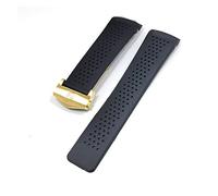 JUANZD Pulsera de reloj compatible con GRAND CARRERA AQUARACER, correa de silicona suave for hombre, accesorios de reloj, cadena de correa de reloj de goma(9,22mm)