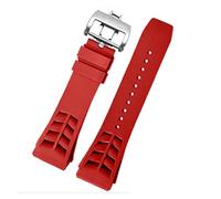 JUANZD Reloj de goma Compatible con Rich-Ard Mille Reloj Pulsera Relojes de pulsera Banda Mens Reloj Correa Pliegue Hebilla(14)